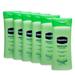 Vaseline Non Greasy Intensive Care Body Lotion Aloe Soothe 6 Travel Packs x 3.4 Fl.Oz / 100 ML (Flight Friendly Size)