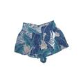 American Eagle Outfitters Shorts: Blue Tropical Bottoms - Women's Size Small