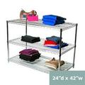 Chrome Wire Shelving with 3 Shelves - 24 d x 42 w x 34 h (SC244234-3)
