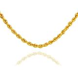 GOLD CHAINS: ROPE SOLID GOLD CHAIN 1.5MM : 14K 24