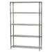 Shelving Inc.12 d x 48 w x 96 h Chrome Wire Shelving with 5 Tier Shelves Weight Capacity 800lbs Per Shelf