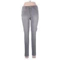 Gap Jeans - Mid/Reg Rise Skinny Leg Denim: Gray Bottoms - Women's Size 29 - Dark Wash