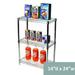 Shelving Inc. 14 d x 24 w Chrome Wire Shelving with 3 Tier Shelves Weight Capacity 800lbs Per Shelf