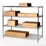Chrome Wire Shelving with 4 Shelves - 30 d x 48 w x 64 h (SC304864-4)