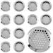 20 Pcs Silver Air Vents 2.1 (53mm) Circular Soffit Vents Stainless Steel Air Vent Louver Round Mesh Hole Soffit Vent for Kitchen Cabinets Wardrobes Shoecases