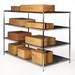 Chrome Wire Shelving with 4 Shelves - 36 d x 72 w x 64 h (SC367264-4)
