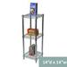 Shelving Inc. 14 d x 14 w Chrome Wire Shelving with 3 Tier Shelves Weight Capacity 800lbs Per Shelf