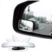 2pcs Blind Spot Mirror HD Glass Convex Lens Frameless Adjustable Blind Spot Mirror for All Universal Vehicles Car Stick-on Design (Rectangle)