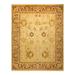 Hand-Knotted Wool Oriental Traditional Ivory Area Rug 9 3 x 11 6