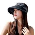 Hesxuno Sun Hats for Women Beach Womens Sunshade Breathable Sun Hat Bow Outdoor Tourism Fisherman Hat