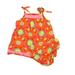 Pre-owned Hanna Andersson Girls Red | Blue | Pink Floral Dress size: 6-12 Months