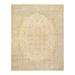 Hand-Knotted Wool Oriental Traditional Ivory Area Rug 8 2 x 10 1