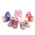 JDEFEG Stepping Stones Shoes Girl Children Autumn and Winter Fashion Cute Cartoon Comfortable Thickened Thermal Socks(5Pcs) Shoes Baby Girls Boots Knitting Cotton B Xs