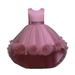 ZHAGHMIN Girls Dresses Size 7 Kids Toddler Baby Girls Spring Summer Print Ruffle Sleeveless Party Decorations Princess Dress Girl Christmas Outfit Girls Dress Short Sleeve Dress for 1 Year Old Girl