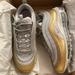 Nike Shoes | Excellent Condition White, Gold, Silver & Grey Nike Air Max 97 Se Size 7.5 | Color: Gold/Silver | Size: 7.5