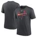 Men's Nike Heather Charcoal St. Louis Cardinals Authentic Collection Early Work Tri-Blend Performance T-Shirt