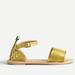 J. Crew Shoes | J.Crew Pineapple Glitter Sandals Nwt | Color: Gold/Green | Size: 5g