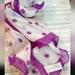 Jessica Simpson Accessories | Jessica Simpson Scarf Purple Polka Dots Wrap | Color: Purple | Size: 26x72