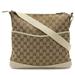 Gucci Bags | Gucci Gucci Gg Canvas Shoulder Bag Punching Leather Khaki Beige Ivory White 1... | Color: Tan | Size: Os