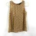 Anthropologie Tops | Anthropologie Sunday In Brooklyn Gold Leaf Top | Color: Gold | Size: Xs