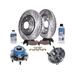 1997-1999 Oldsmobile Cutlass Front Brake Pad and Rotor and Wheel Hub Kit - Detroit Axle