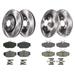 1994-2000 Mercury Sable Front and Rear Brake Pad and Rotor Kit - Detroit Axle