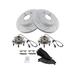 2003-2005 Dodge Ram 1500 Front Brake Pad and Rotor and Wheel Hub Kit - TRQ BKA21734