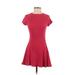 BDG Casual Dress - Mini: Red Solid Dresses - Women's Size Small