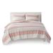 Cotton Cabana Stripe Reversible Coverlet Set with Rainbow Reverse - Olliix UHK13-0190