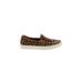 Old Navy Sneakers: Brown Animal Print Shoes - Women's Size 6 - Almond Toe - Print Wash