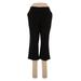 Worthington Casual Pants - High Rise Flared Leg Cropped: Black Bottoms - Women's Size 12 Petite