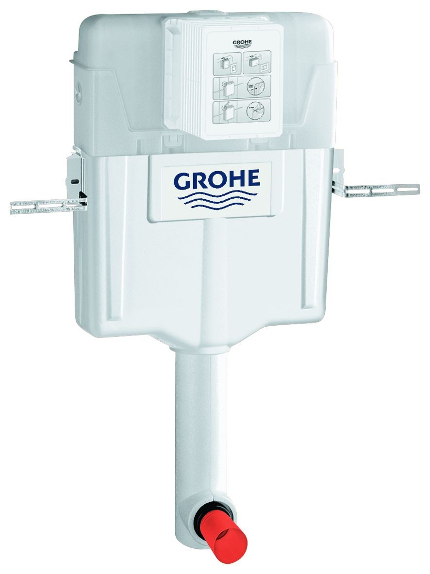 GROHE WC-Spülkasten Wandeinbau 38661 6-9l einstellbar Start/Stopp o. 2 Mengen 38661000 Image