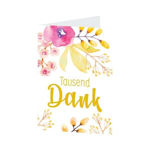 6er-Pack Dankeskarten »Tausend Dank«, LUMA KARTENEDITION, 11.5×17.5 cm