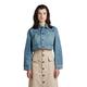 G-STAR RAW Damen Cropped Denim Jacke, Blau (antique faded moonlit ocean D22953-D318-D869), L