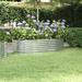 vidaXL Raised Garden Bed Raised Flower Bed Galvanized Steel Outdoor Planter