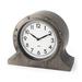 Camden Grey Distressed Metal Porthole Table Clock - 12"W x 5.2"D x 10.1"H