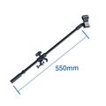 GLFSIL Rotating Microphone Stand Boom Arms Mic Clip Phone Holder Extension Bracket 55CM