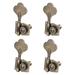 4 Pieces Bass Tuner Peg Opened Electric Bass Tuning Pegs Durable Electric Bass Tuning Pegs Guitar Accessory 4R Bronze