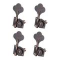 Electric Bass Guitar Opened Tuning Pegs Tuner Machine Heads Tuning Keys Buttons Guitar Parts Machine Head Tuner 4R Red Bronze