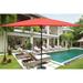 6 x 9 ft Patio Umbrella Outdoor Waterproof Umbrella with Crank & Push Button Tilt without flap for Garden Backyard Swimming Pool