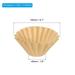 1-2 Cup Basket Coffee Filters 6.1x1.8 Inch Drip Coffee Maker Pack of 100 - Natural Brown