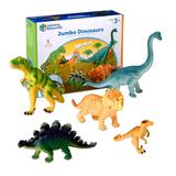 Learning Resources Jumbo Dinosaurs - 5 Pieces Ages 3+ Toddler Learning Toys Dinosaurs for Toddlers Dinosaurs Figures Kids Play Dinosaur