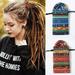 Worallymy Spiral Lock Hair Tie Bendable Colorful Thick Embedded Long Ponytail Holders Curling Rod Ties Cloth Dreadlock Accessory Women Men Blue