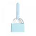 Non-Stick Cat Litter Scoop with Holder Set Durable Kitty PP Scooper with Sifting Kitten Pooper Litter Cleaner for Fast Sifting & Instant Cleaning