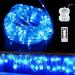 Morttic LED Rope Lights Outdoor 39 ft 8 Modes Rope Lights Battery Powered String Lights with Remote Control Waterproof for Bedroom Balcony Garden Patio Decor (Blue)