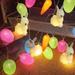 Easter Decorations Easter Egg Ornaments 10ft 30 LEDs Fairy Lights Battery Operated with Remote Multi Color String Lights for Outdoor Bedroom Party Holiday Home Spring Themed Tree Eggs Decor