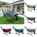 Riguas Outdoor Travel Garden Courtyard Stripe Canvas Hammock Swing Hanging Sleeping Bed