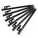 Mewmewcat 8 Inch /12 Inch Tent Pegs 6PCS Heavy Duty Steel Tent Stakes for Outdoor Camping Canopy Awning