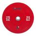 Power Systems 55898 25 Kilogram Olympic Bumper Plate Barbell Weight Red