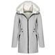 YFPWM Winter Coats for Women Casual Warm Winter Jacket for Women Hooded Jacket Autumn Winter Coat Plush Hooded Cardigan Coat Gray S